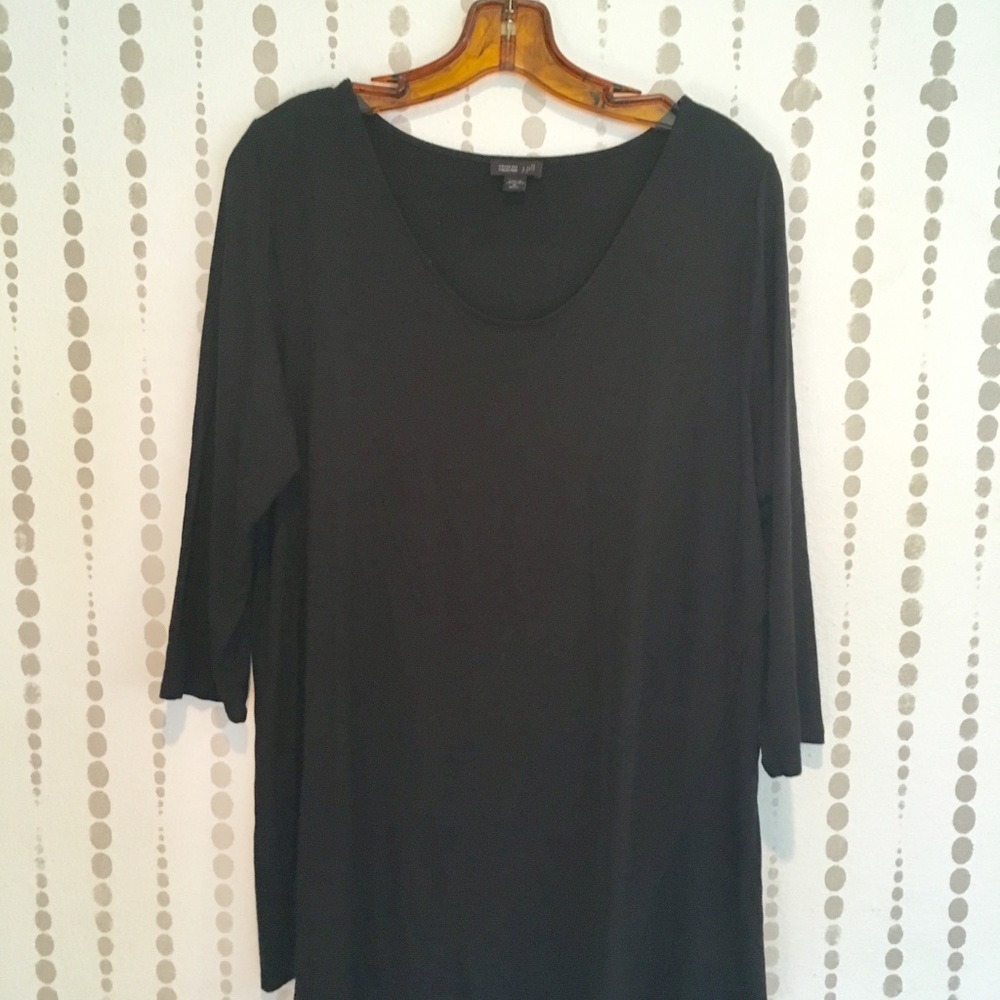 J Jill Wearever black tunic